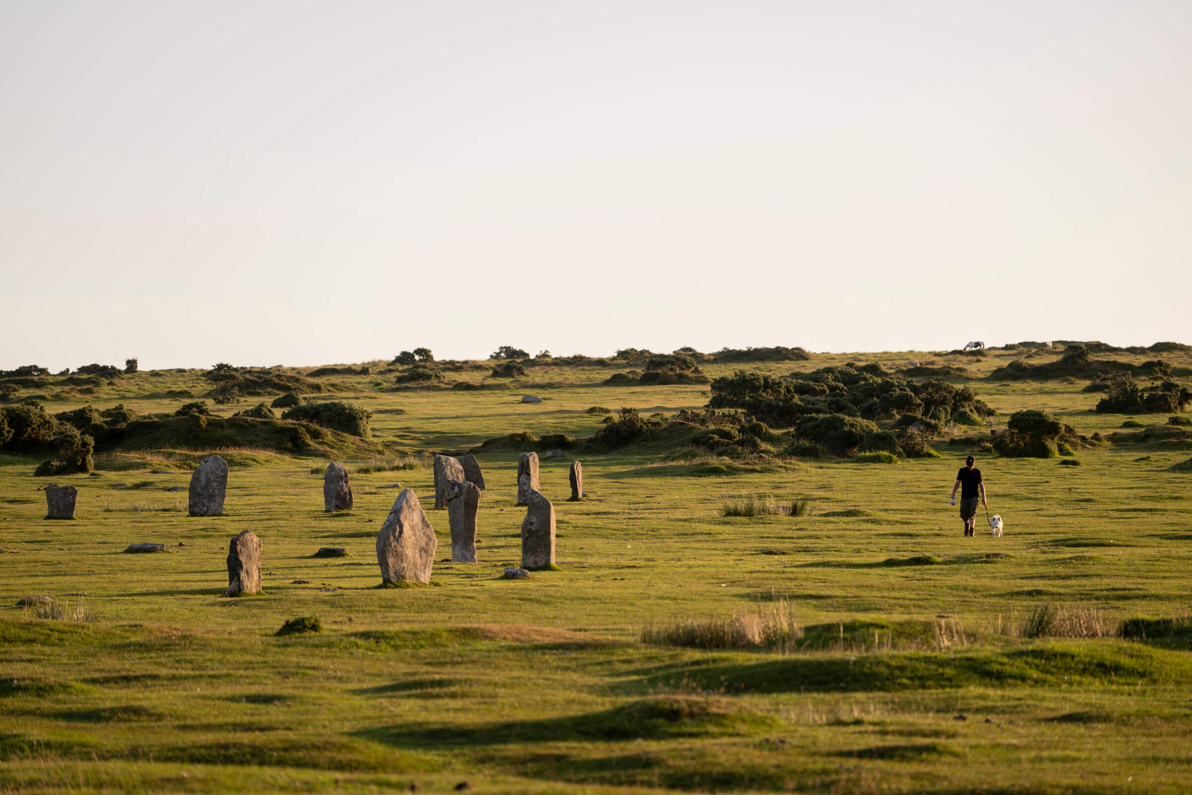 Sunrise walk at the Hurlers on Bodmin Moor